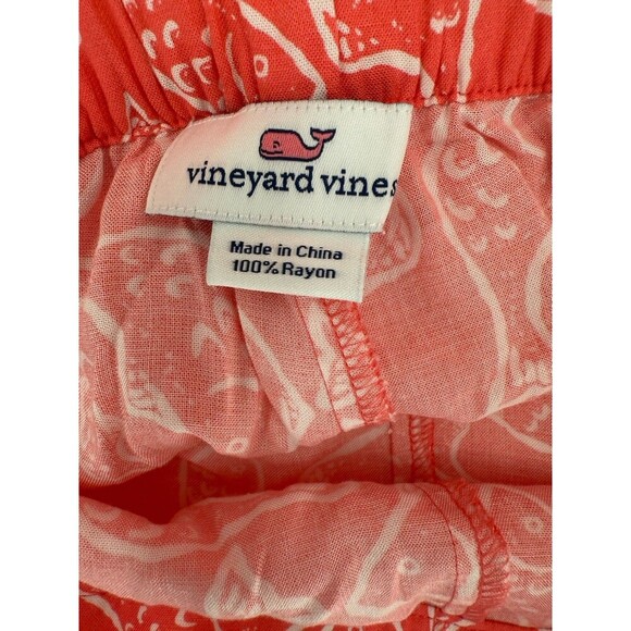 Vineyard Vines Fish Catch Of The Day Pants Mai Tai Tropical Rayon 37W" X 32L" - Picture 9 of 10